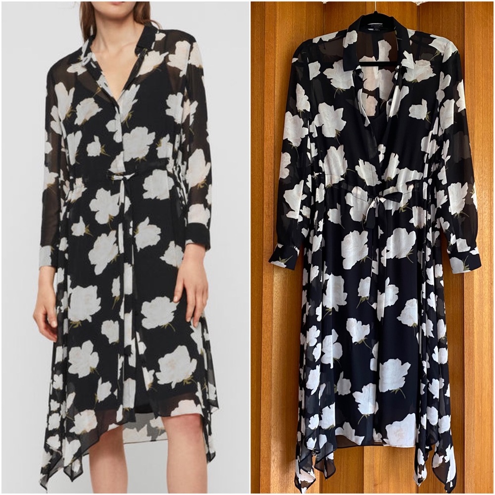 ALLSAINTS | Riva Caro Midi Dress